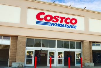 entrance to costco wholesale store