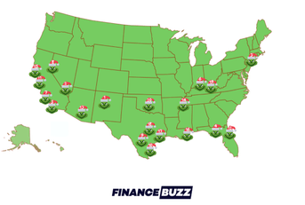 infographic showing grinchiest cities locations