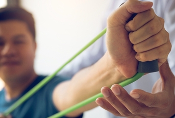 Physical therapist patient