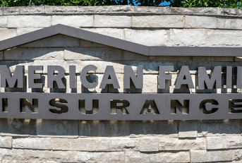 American Family insurance logo on sign