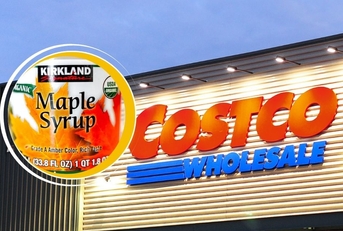 Costco Template with Kirkland Maple Syrup