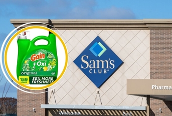 Original Sam's Club Template 3 with Gain + Oxi Laundry Detergent