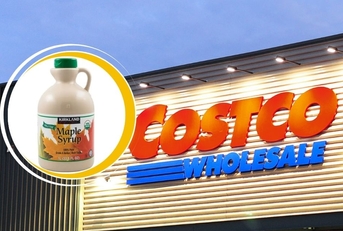 Costco Template with Kirkland Signature Organic Pure Maple Syrup