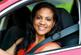 woman in car