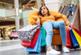 tired and stressed young woman is lying and resting in the chair