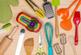 colorful kitchen utensils