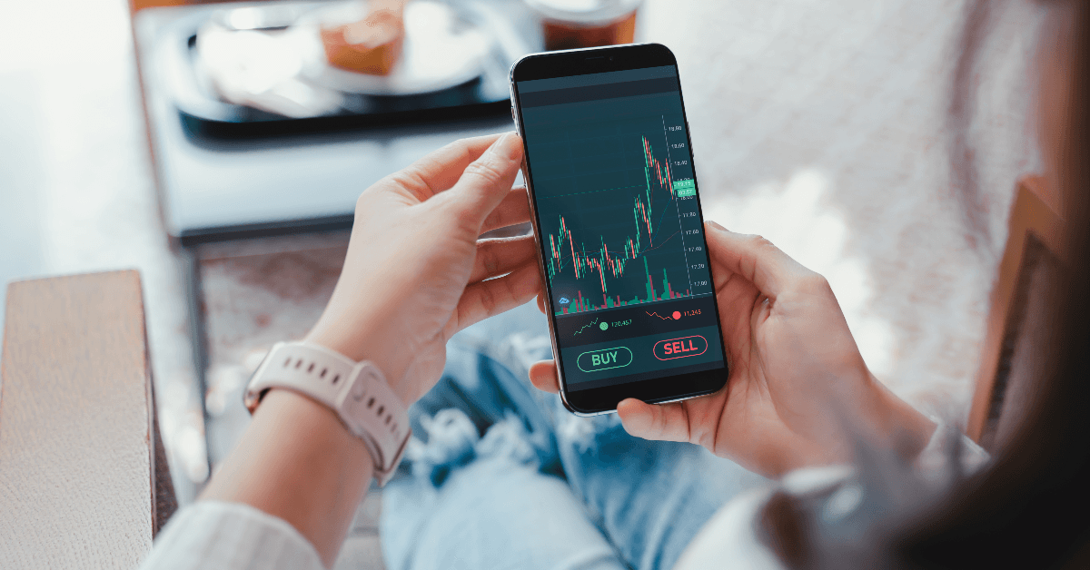 Stock graph on phone