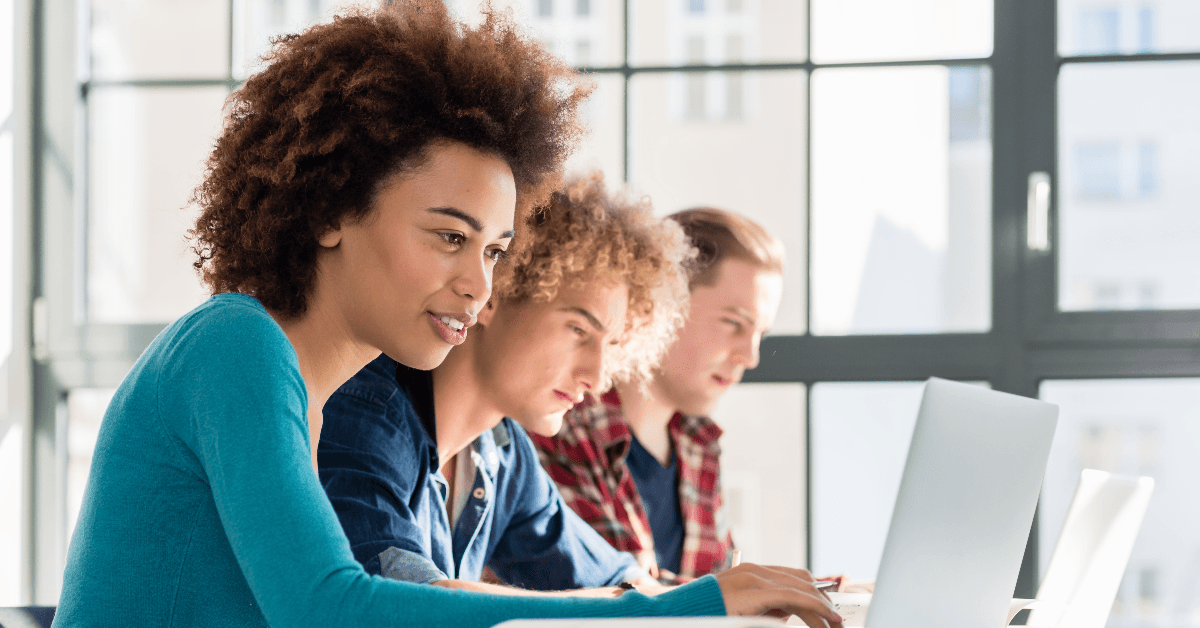 friends using computers