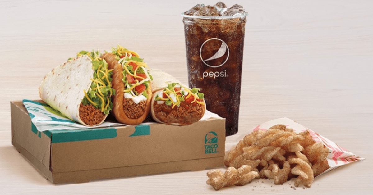 Taco Bell veggie chalupa meal deal