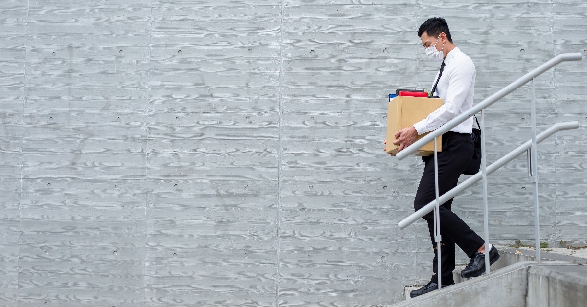 asian man being fired