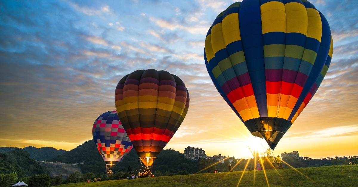 hot air balloons