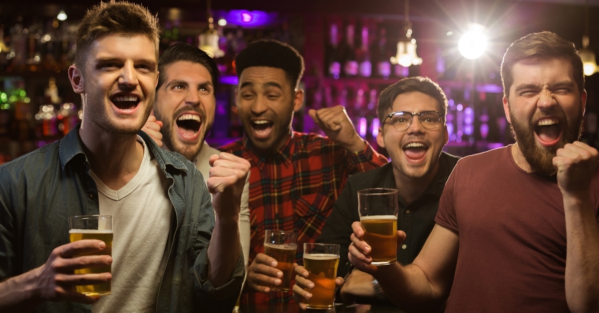 Men at a bar