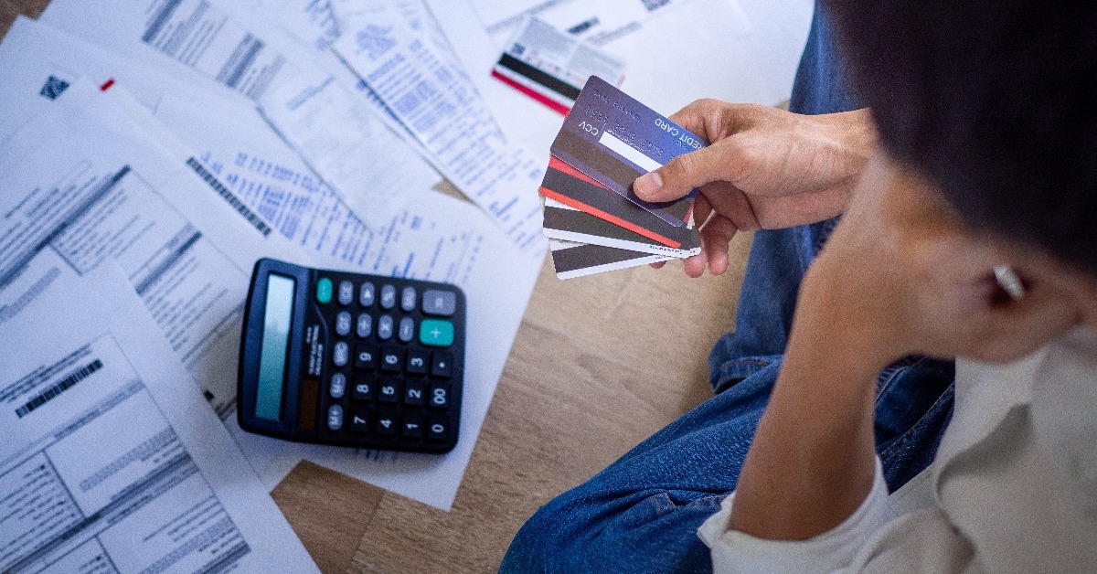stressed about credit card debt