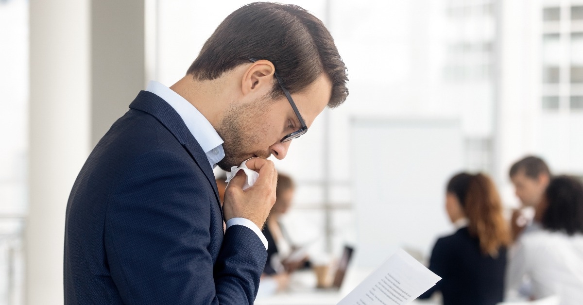 scared nervous male feeling stressed