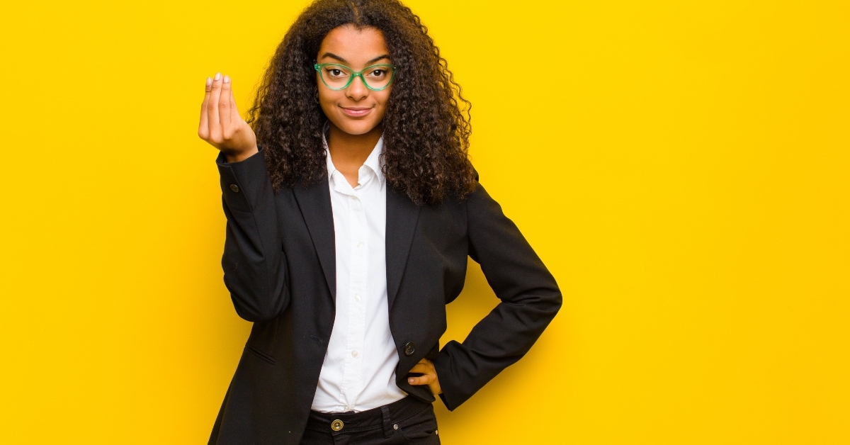 Woman asking for money