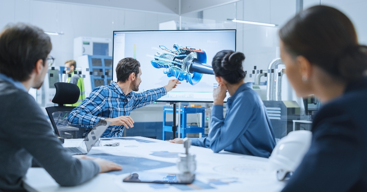 modern factory office meeting room