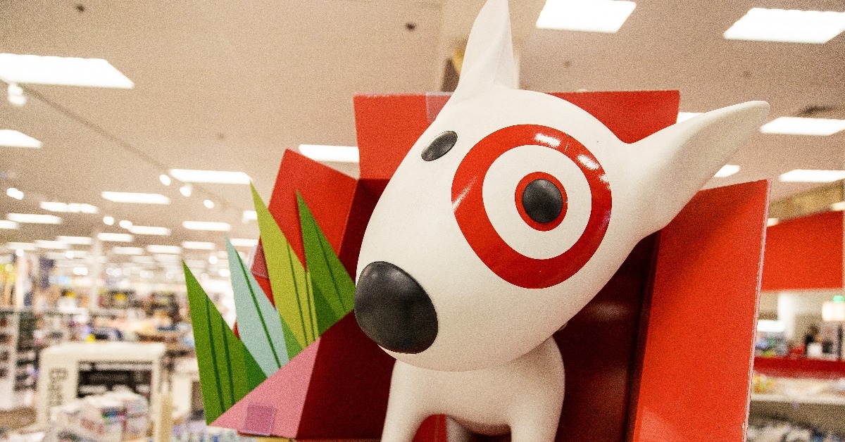 bullseye display in target store