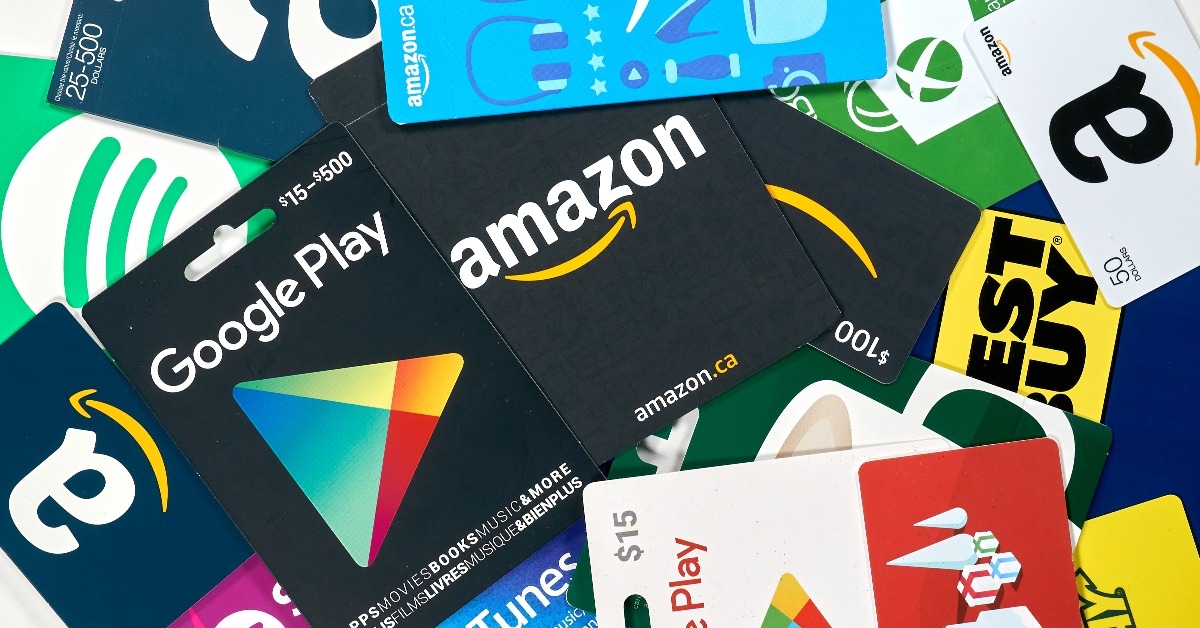 different gift cards