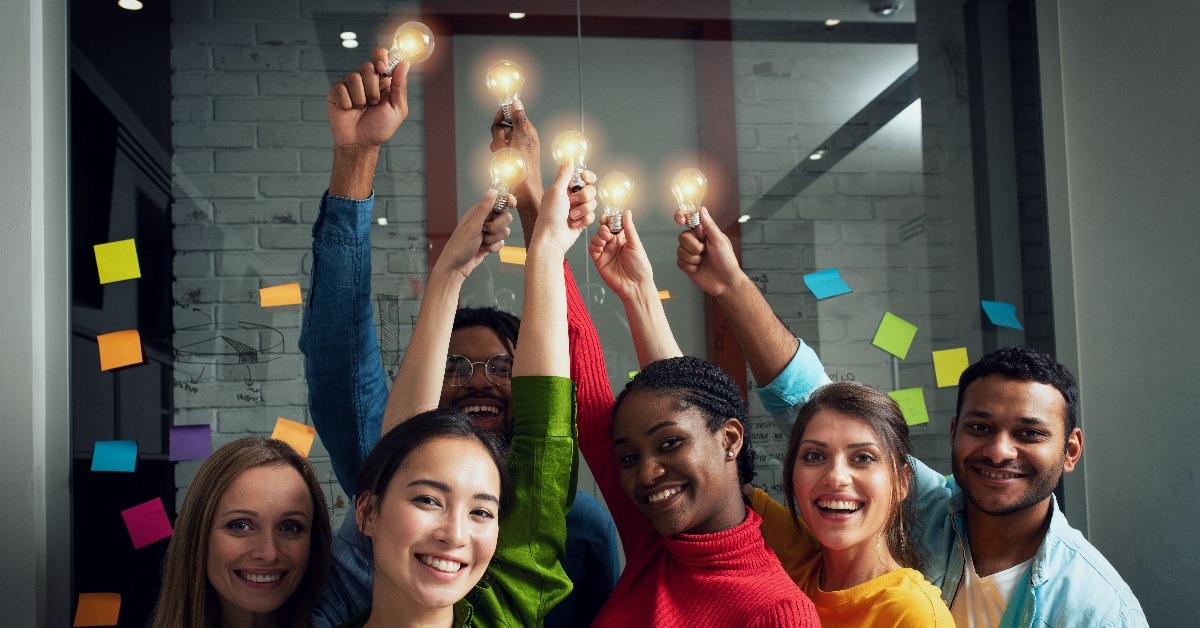 Teamwork and brainstorming concept