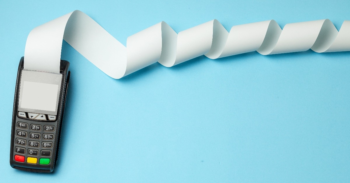 Terminal cash register machine