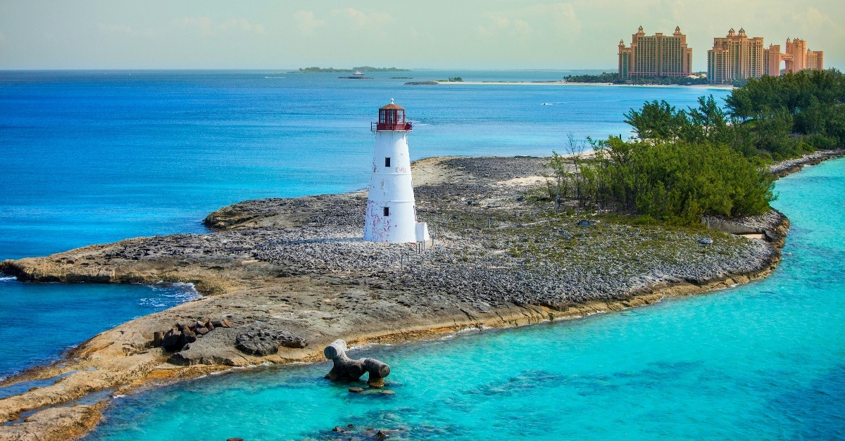 Nassau Bahamas and lighthouse