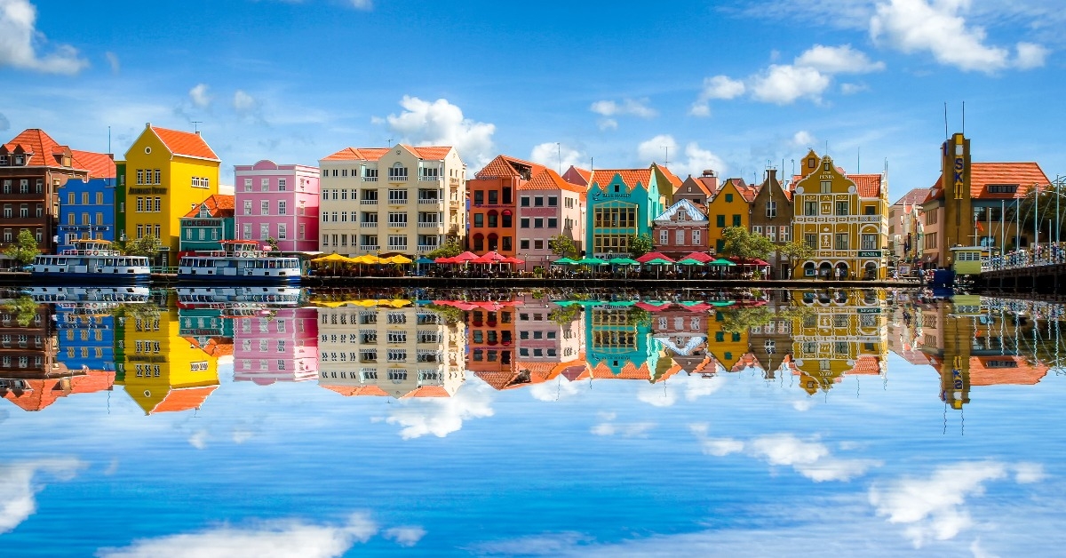 Willemstad city in Curaçao