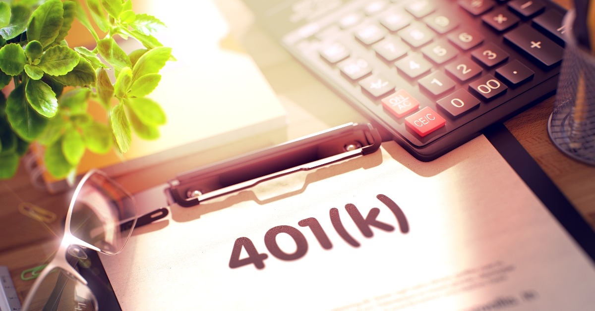 clipboard with 401k Concept 