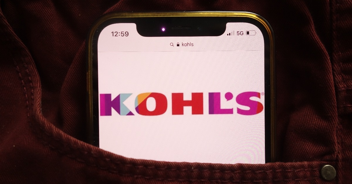 Kohls Corporation logo on mobile phone