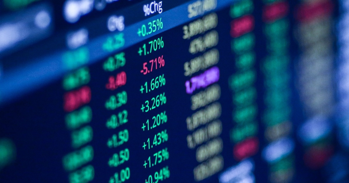 stock exchange market chart