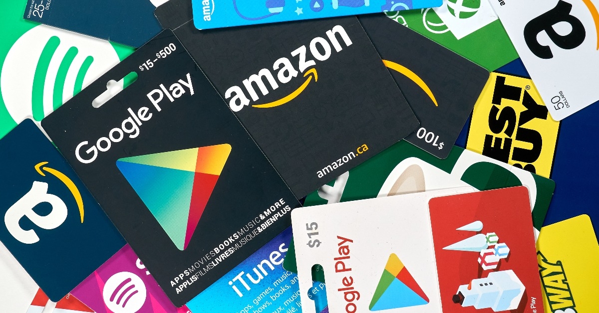 different gift cards