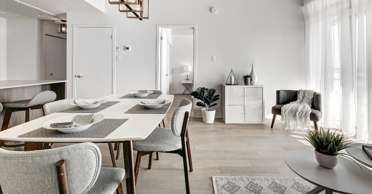 canadian style furnished and staged apartment