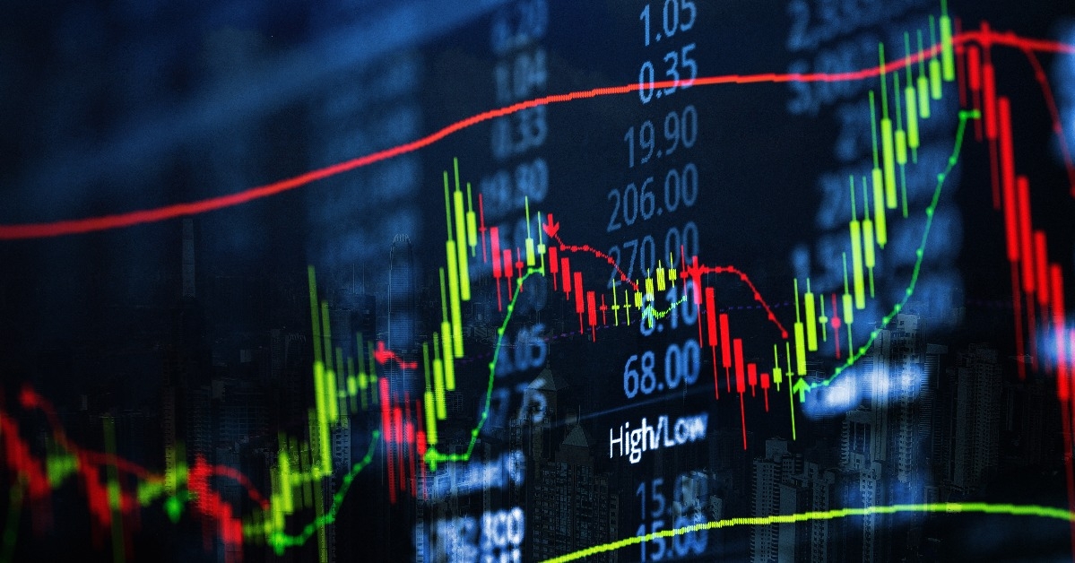 candle stick graph chart