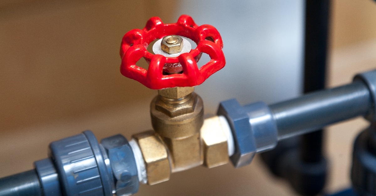 water tap on plastic pipe