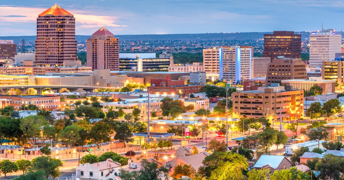 skyline of albuquerque