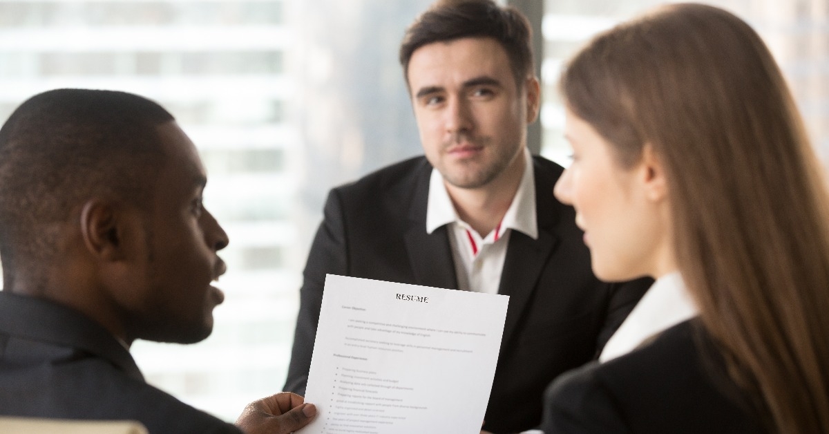 discussing applicants resume