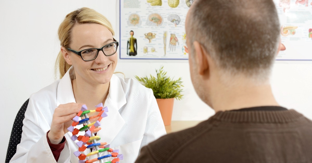 Person offering a genetic counselor 