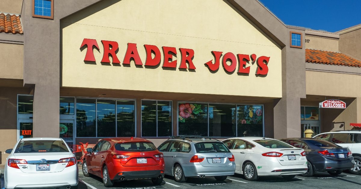 trader joes store front cars