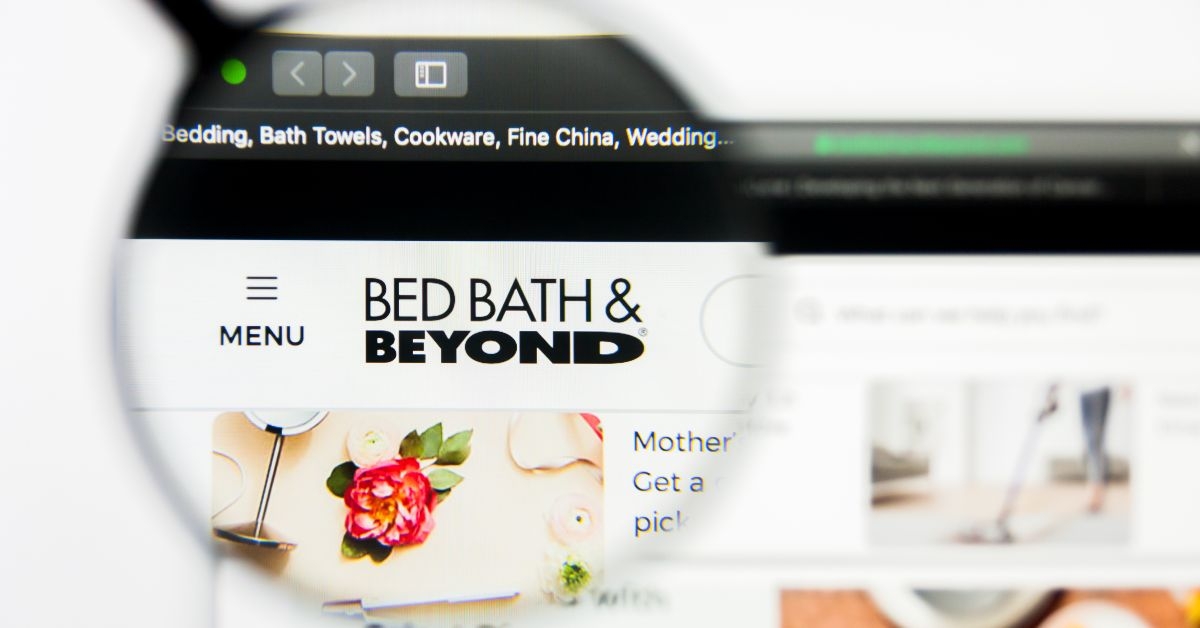 Bed Bath & Beyond website