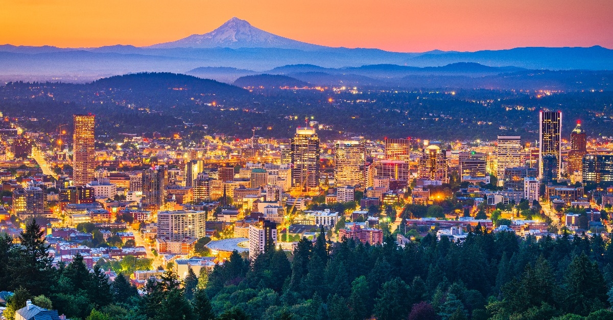 Portland Oregon USA Skyline