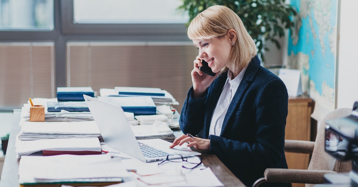 young woman at the office