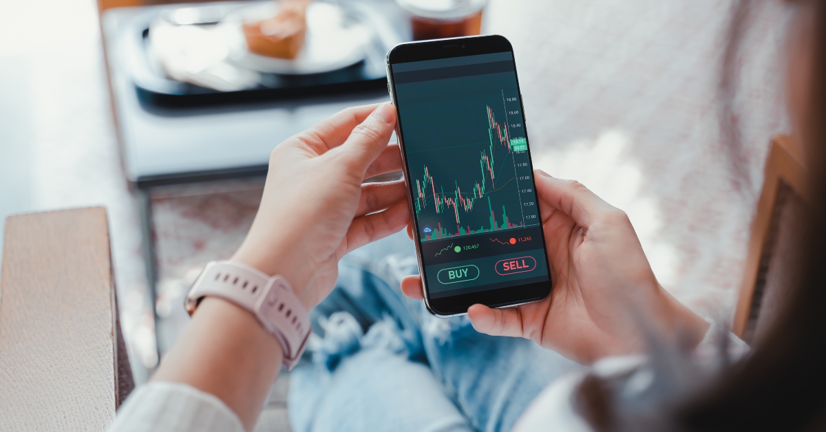 smartphone with cryptocurrency 