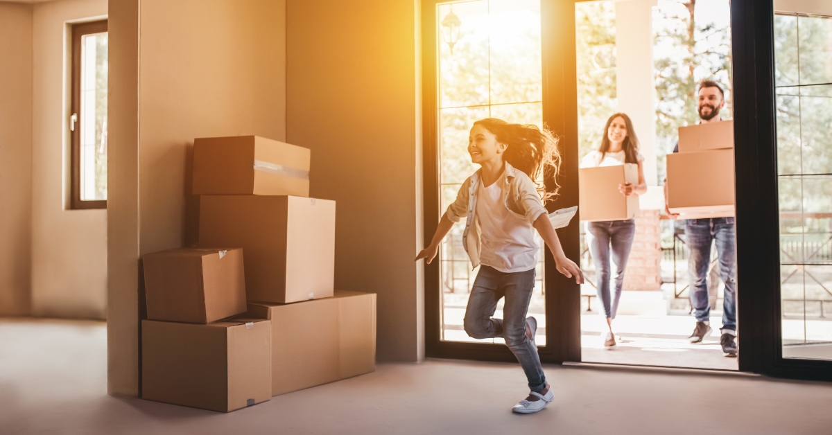 family moving in new house