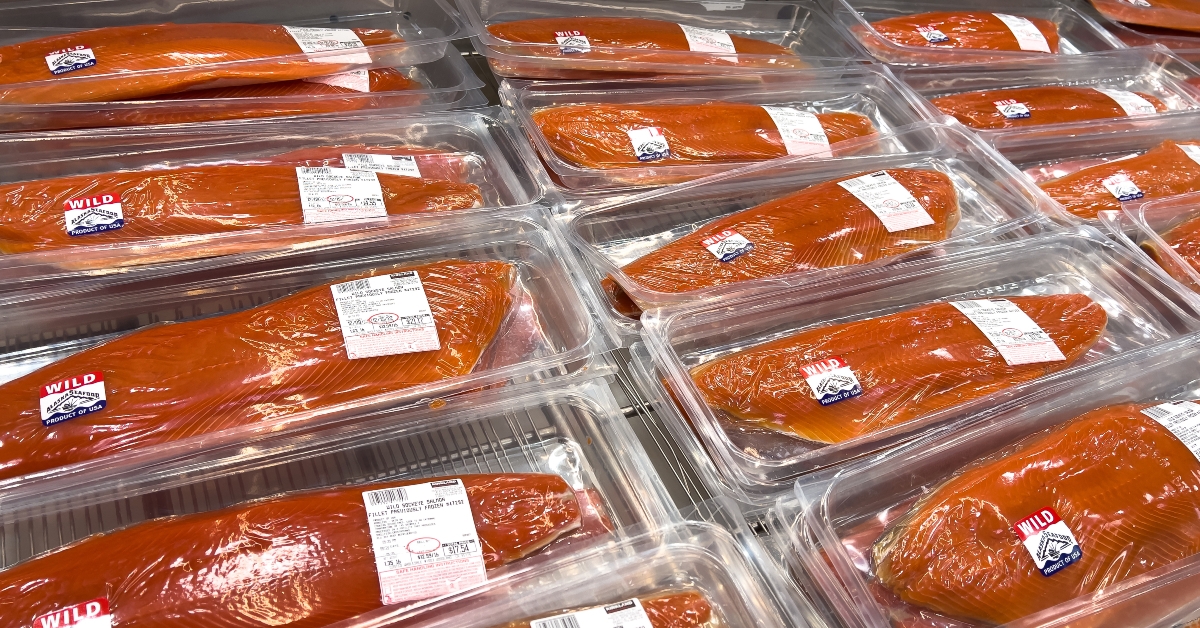 wild sockeye salmon fillet