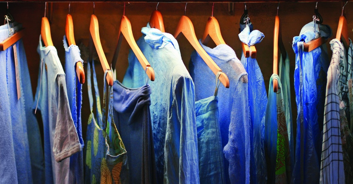 shot of wardrobe with ladies shirts