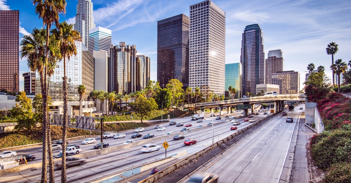 downtown Los Angeles California cityscape