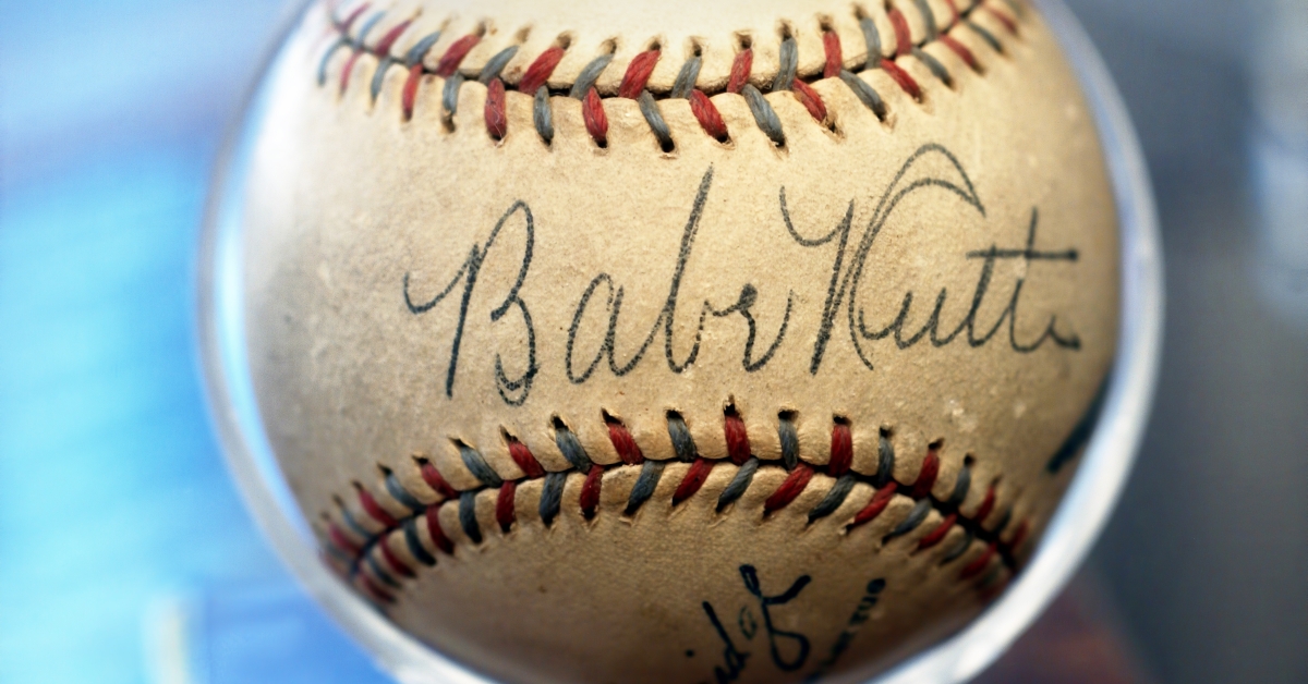authentic signed Babe Ruth baseball