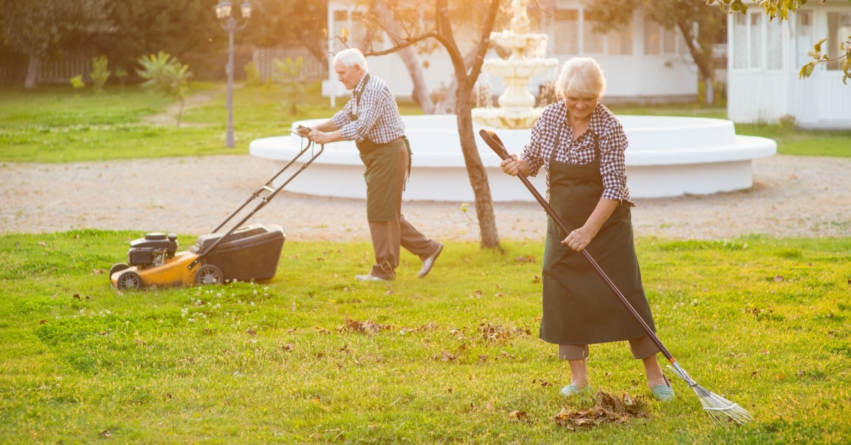 old gardeners working