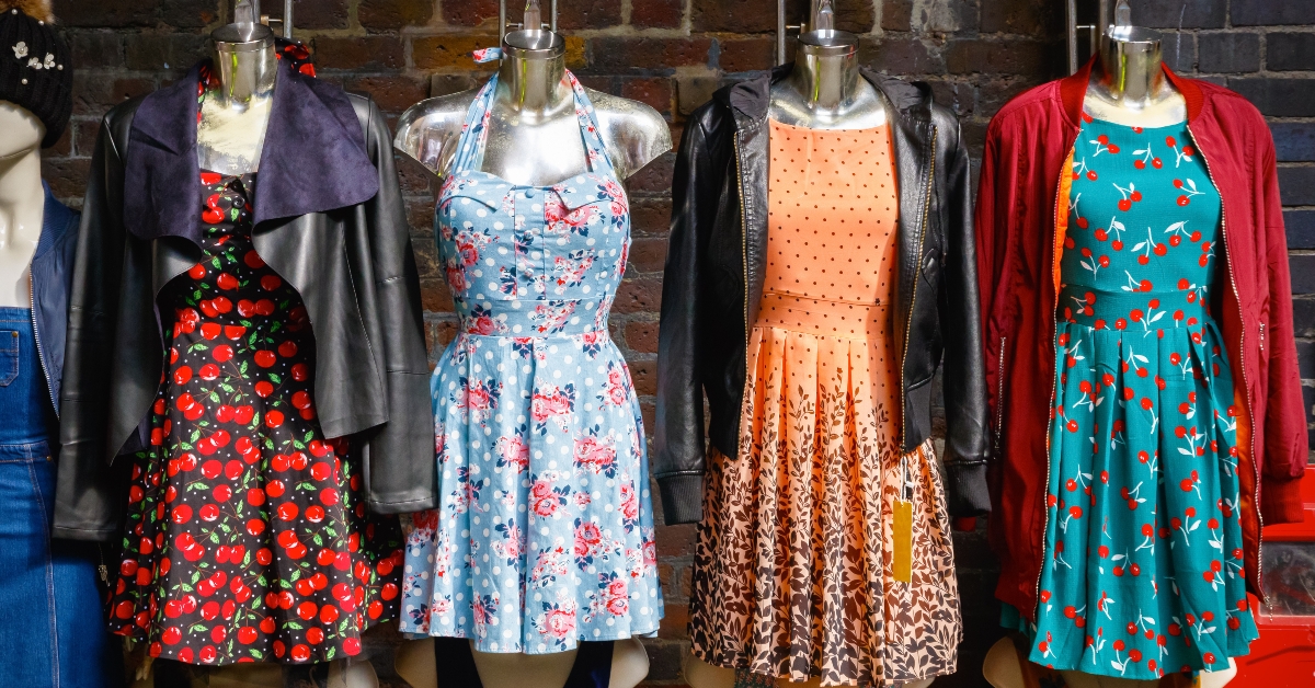 women summer dresses on display