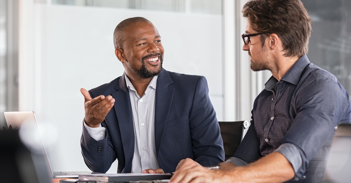 multiethnic businesspeople in meeting