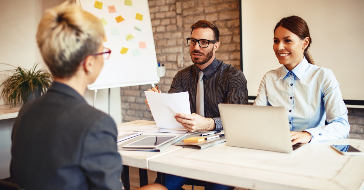 woman in job interview